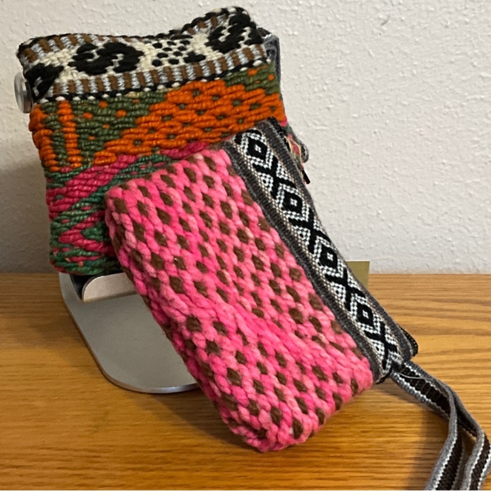 Colorful Woven Coin Wristlets ( made in Puro of Sheep Wool )